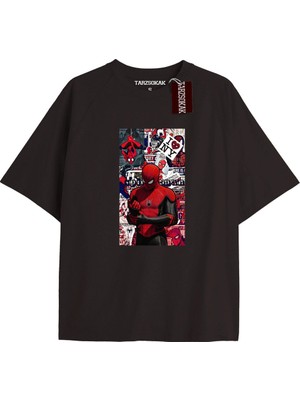 Tarzsokak Spider-Man Gazete Baskı Model No Way Home Tshirt