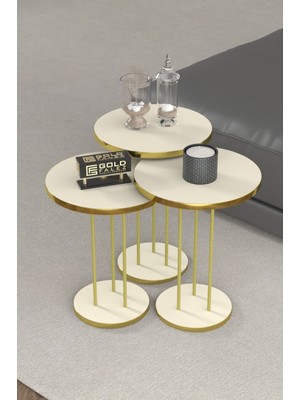 Bezos Gold Terra Zigon Bej 3'lü