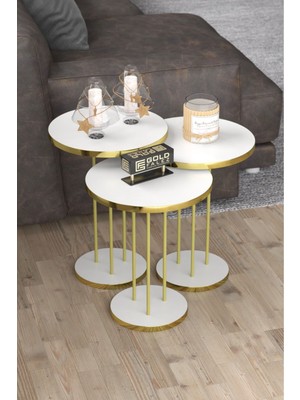 Bezos Gold Terra Zigon Beyaz 3'lü