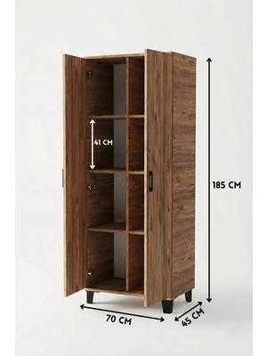 Bezos 8 Gözlü Kiler Dolabı Atlantik 70 cm
