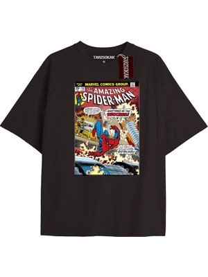 Tarzsokak Spider-Man Gazete Baskı Model No Way Home Tshirt