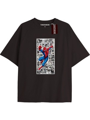 Tarzsokak Spider-Man Gazete Baskı Model No Way Home Tshirt