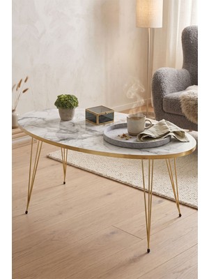 Ulu Pazarlama Orta Sehpa Elips Gold Efes Tel