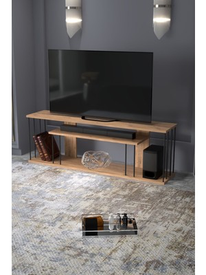 Ulu Pazarlama Gzd Plus Tv Ünitesi Kahverengi Çam