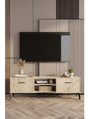 Bezos Vera Tv Sehpası Suntalam Ekru 160X35