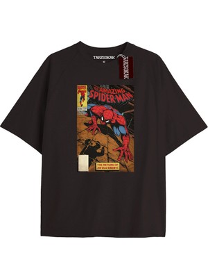 Tarzsokak Spider-Man Gazete Baskı Model No Way Home Tshirt