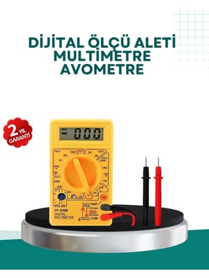 Pazarcan Elektrik Ölçüm Dijital Multimetre 10 Amper Destekli