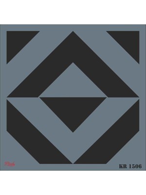Fırsatkolik Mey Ithalat® Rich Kr 1506 Fayans Stencil 30X30 cm