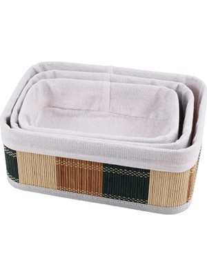 Stilera Bambu Görünümlü 3lü Set