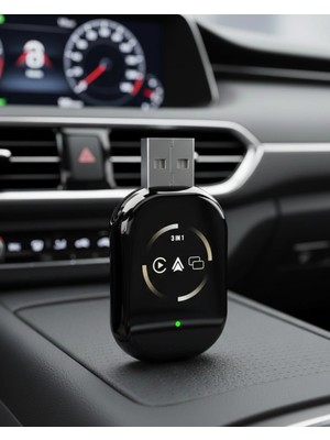 Fırsatkolik Mey Ithalat® Kablosuz Carplay Android Auto Adaptörü Otomatik Eşleşme