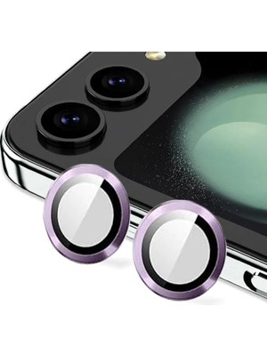 Fırsatkolik Samsung Galaxy Z Flip 5 Valdez Metal Kamera Lens - Derin Mor