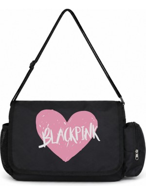 Sevbano Blackpink Müzik Grubu Baskılı Unisex Okul, Spor, Ofis Çok Amaçlı Postacı Çantası