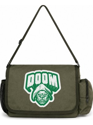 Sevbano Doctor Doomsday Avengers Film Kahramanı Baskılı Unisex Okul, Spor, Ofis Çok Amaçlı Postacı Çantası