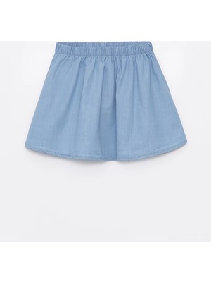 Lc Waikiki Yeni Sezon Beli Lastikli Kız Çocuk Jean Etek