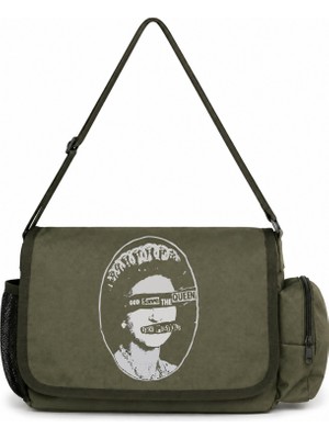Sevbano Sex Pistols Rock Metal Müzik Grubu Baskılı Unisex Okul, Spor, Ofis Çok Amaçlı Postacı Çantası