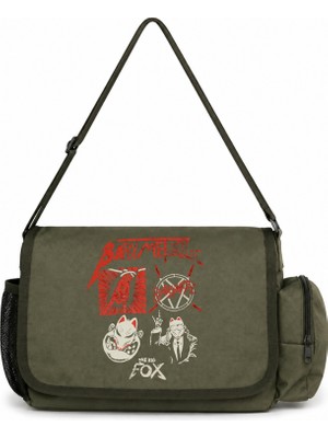 Sevbano Babymetal Rock Metal Müzik Grubu Baskılı Unisex Okul, Spor, Ofis Çok Amaçlı Postacı Çantası
