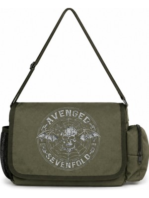 Sevbano Avenged Sevenfold Rock Metal Müzik Grubu Baskılı Unisex Okul,spor,ofis Çok Amaçlı Postacı Çantası