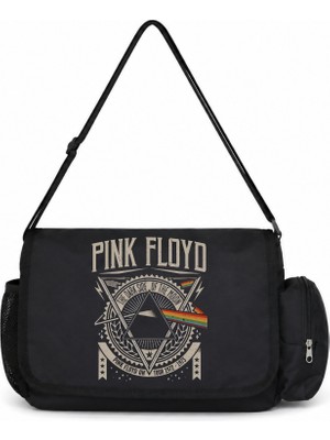 Sevbano Pink Floyd Rock Metal Müzik Grubu Baskılı Unisex Okul,spor,ofis Çok Amaçlı Postacı Çantası