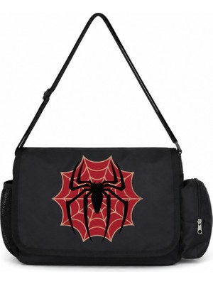 Sevbano Spider-Man Örümcek Adam Film Kahramanı Baskılı Unisex Okul, Spor, Ofis Çok Amaçlı Postacı Çantası