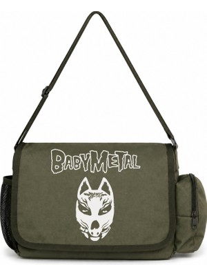 Sevbano Babymetal Rock Metal Müzik Grubu Baskılı Unisex Okul, Spor, Ofis Çok Amaçlı Postacı Çantası
