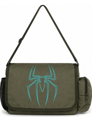 Sevbano Spider-Man Örümcek Adam Film Kahramanı Baskılı Unisex Okul, Spor, Ofis Çok Amaçlı Postacı Çantası