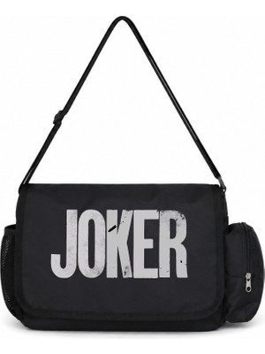 Sevbano Joker Batman Film Kahramanı Baskılı Unisex Okul, Spor, Ofis Çok Amaçlı Postacı Çantası