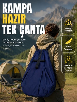 Fiberliz Okul Iş Seyahat Kamp ve Günlük Kullanım Için Çok Amaçlı Taşıma Çantası