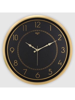 Renas Store Galaxy Exculusive Serisi Klasik Tasarım Sessiz Mekanizma 50 cm Duvar Saati Gold-Laci, Latin Rakamlı