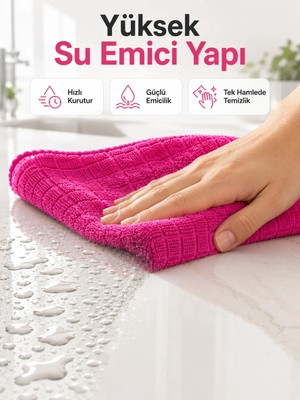 Twin Store Mikrofiber Temizlik Bezi Cam, Ayna, Mobilya ve Tezgah Için