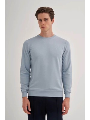 Cazador Slim Fit Açık Mavi Erkek Sweatshirt 56100