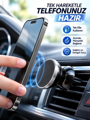 Twin Store Havalandırma Izgarası Için Manyetik Araç Telefon Tutucu