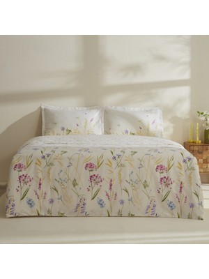 Karaca Home Jody Çift Kişilik Nevresim Takımı Sarı 200 x 220 cm Desenli Pamuk Kumaş