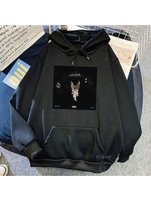 Tarzsokak Siyah Unisex Lil Baby Wham Who Hard As Me Heavy Mental Fashion Sweatshirt For Winter Fleece