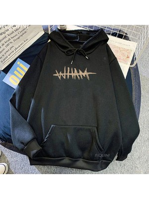 Tarzsokak Siyah Unisex Lil Baby Wham Who Hard As Me Heavy Mental Fashion Sweatshirt For Winter Fleece
