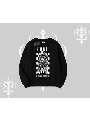 Tarzsokak Biskilet Sweatshirt Stay Wild Rock Spirit Urban Riot