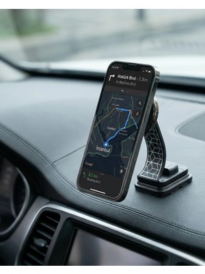 Yavuz Group Katlanabilir Manyetik Araç Telefon Tutucu 360 Derece Döner Stand