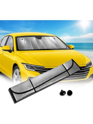 Yavuz Group Araç Ön Cam Güneş Koruma Isı Önleyici Katlanabilir Model Fiat Egea Honda Civic Ford Focus Dacia Duster