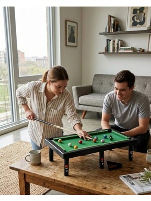 Yavuz Group Mini Bilardo Masası Oyuncak Seti Çocuklar Için Eğlenceli Masa Oyunu