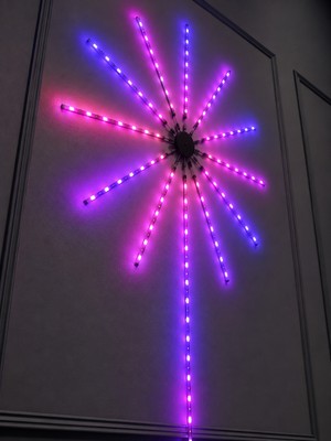 Yavuz Group Rgb LED Dekoratif Duvar Lambası Iç Mekân Telefon Kontrollü Ortam Aydınlatması