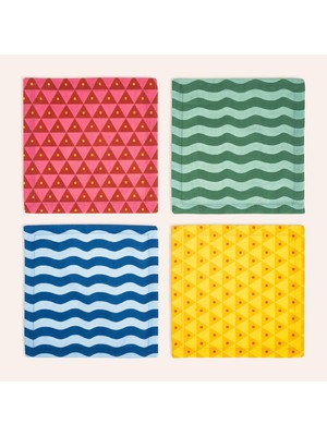 Ozka Concept Nilüfer Renkli Peçete Seti 25X25 cm
