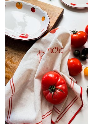 Ozka Concept Rakle x Bengi Kurtcebe Pomodoro 2'li Kurulama Bezi 45X60 cm