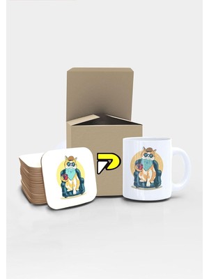 Ozka Concept Postermanya Elit Tasarımlı Baskılı Kupa Bardak Seti, Eğlenceli Özel Hediye Mug