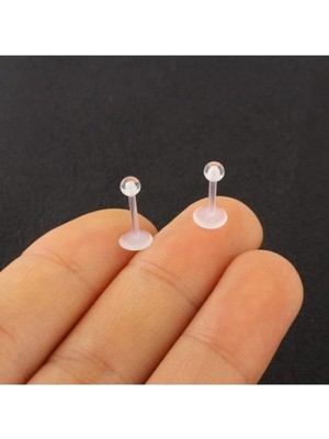 Ozka Concept Akrilik Şeffaf Bioplast Piercing- 8mm, Şeffaf