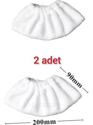 Ozka Concept Li̇n Grup Range 5 Buharlı Temizleyici Yedek Mikrofiber Havlu Paspas, 2 Adet, Renkli