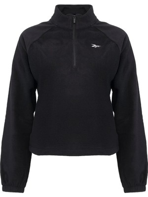 Reebok Myla Crop 1/4 Zıp Siyah Kadın Ceket