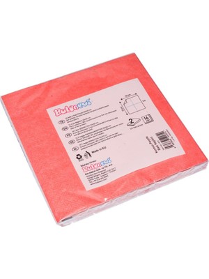 Get Store TPL1610 Kırmızı, 16 Adet Peçete, 33X33 cm