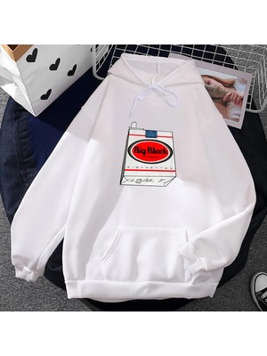 Tarzsokak Beyaz Unisex Rock Band Siyah Hip Hop Streetwear Rahatrafik Baskı Giysi