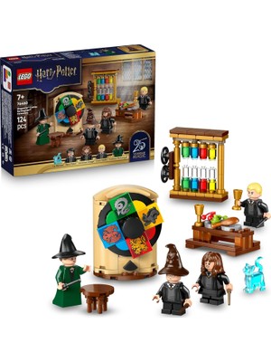 TeknoKapsül LEGO Harry Potter Hogwarts Şatosu: Seçmen Şapka Töreni 76460-7 Yaş ve Üzeri Çocuklar Için Harry Potter, Hermoine ve Draco Minifigürleri Içeren Yaratıcı Oyuncak Yapım Seti, Hediye Fikri (124 Parça)