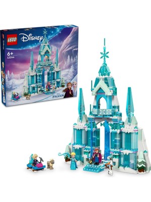 TeknoKapsül LEGO Disney Princess Elsa'nın Buz Sarayı 43244-6 Yaş ve Üstü Frozen Hayranı Kız ve Erkek Çocukları Için Saray ve Elsa & Anna Mini Bebek Figürleri Içeren Yapım Seti, Hediye Fikri (630 Parça)