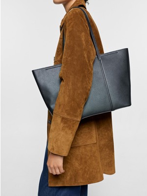 Parfois Kadın Charm'lı Dokulu Shopper Çanta